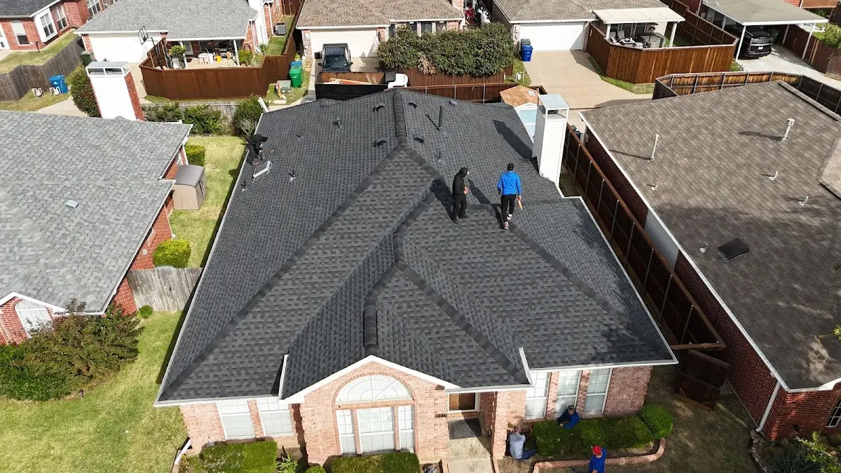 Commercial Roofing work in progress on a Peoria Heights property